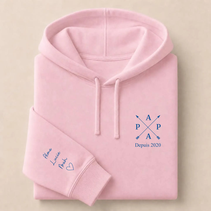 Sweat PAPA depuis Sweat à capuche / Rose Clair / S