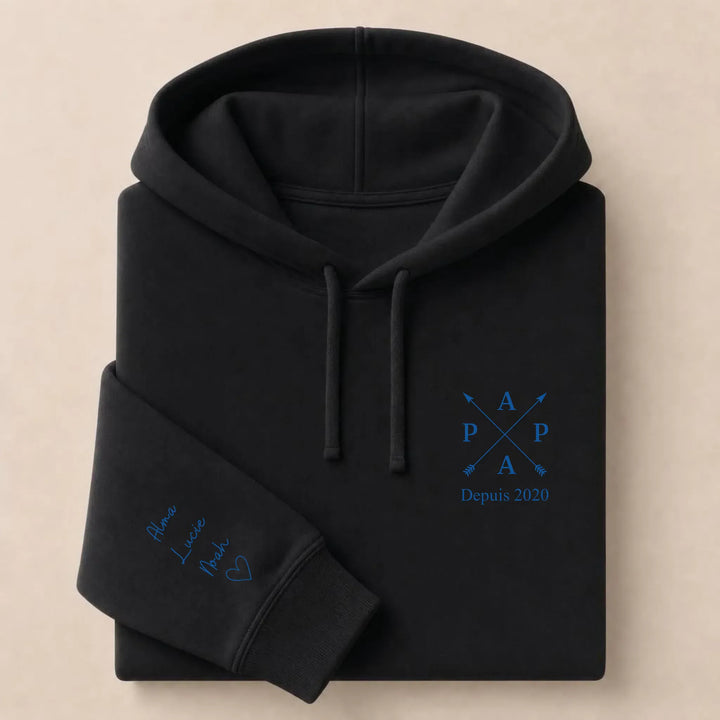 Sweat PAPA depuis Sweat à capuche / Noir / S
