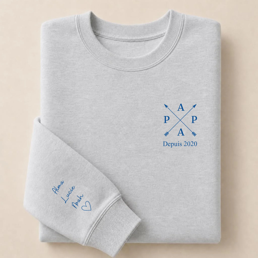Sweat PAPA depuis Sweatshirt / Gris / S
