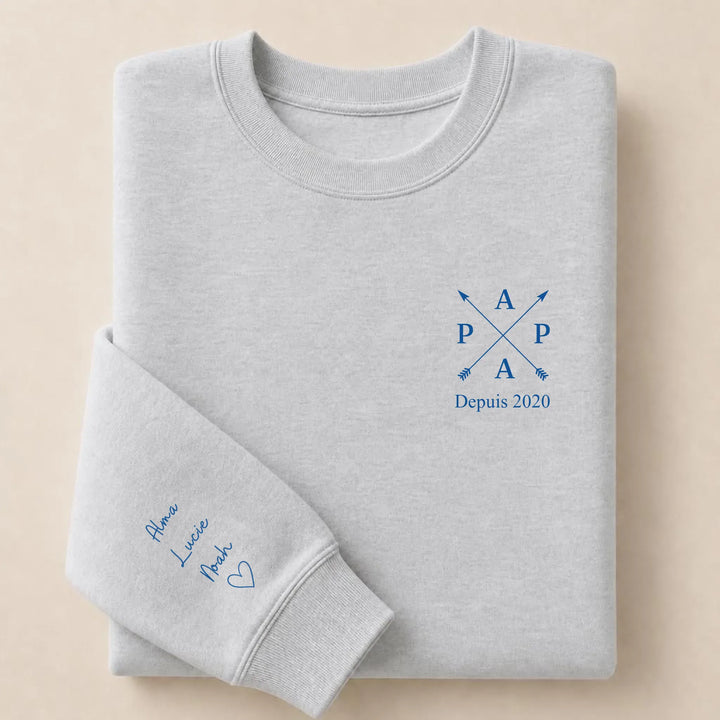 Sweat PAPA depuis Sweatshirt / Gris / S