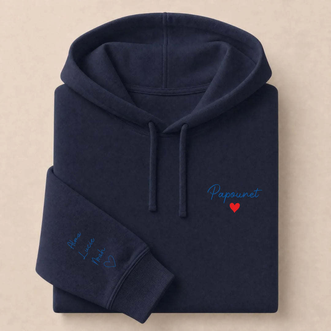 Sweat Papounet Sweat à capuche / Marine / S