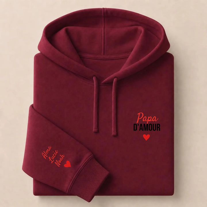 Sweat Papa d'amour Sweat à capuche / Bordeaux / S