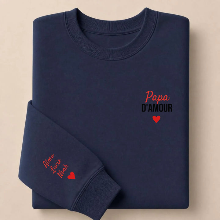 Sweat Papa d'amour Sweatshirt / Marine / S