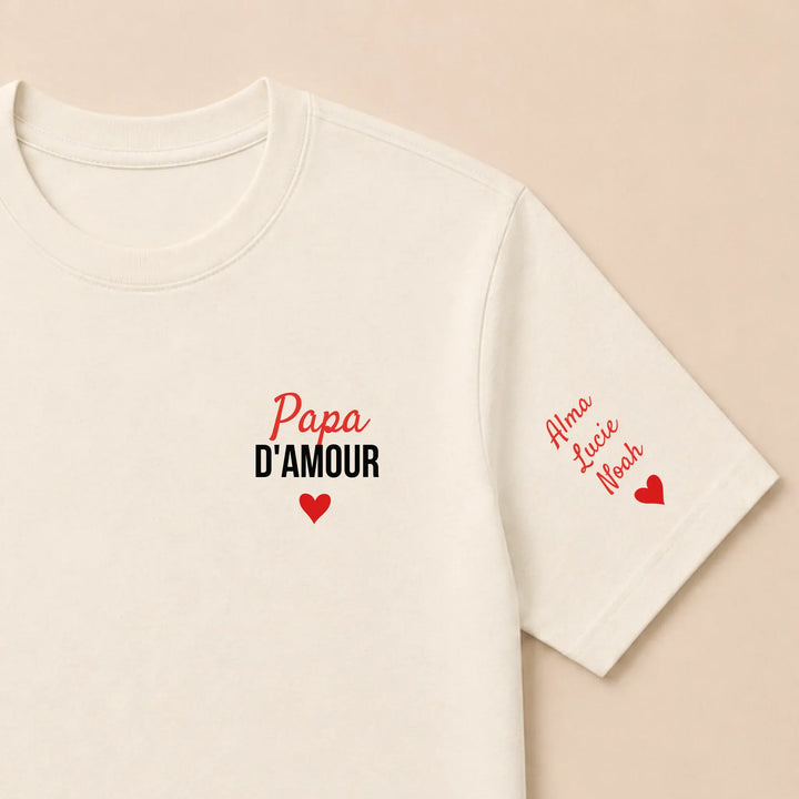 Sweat Papa d'amour T-shirt / Naturel / S