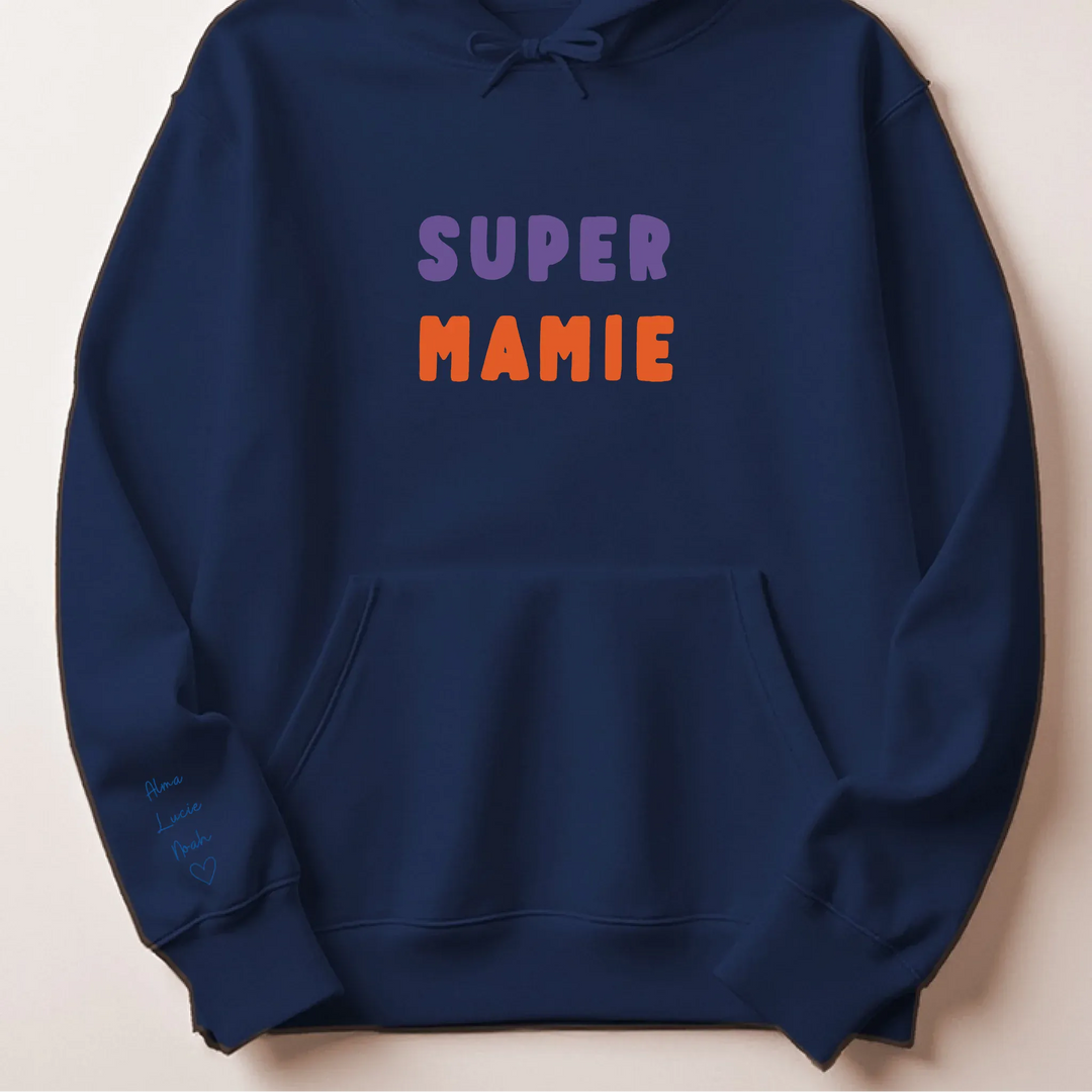 Sweat Super Mamie Sweat à capuche / Marine / S