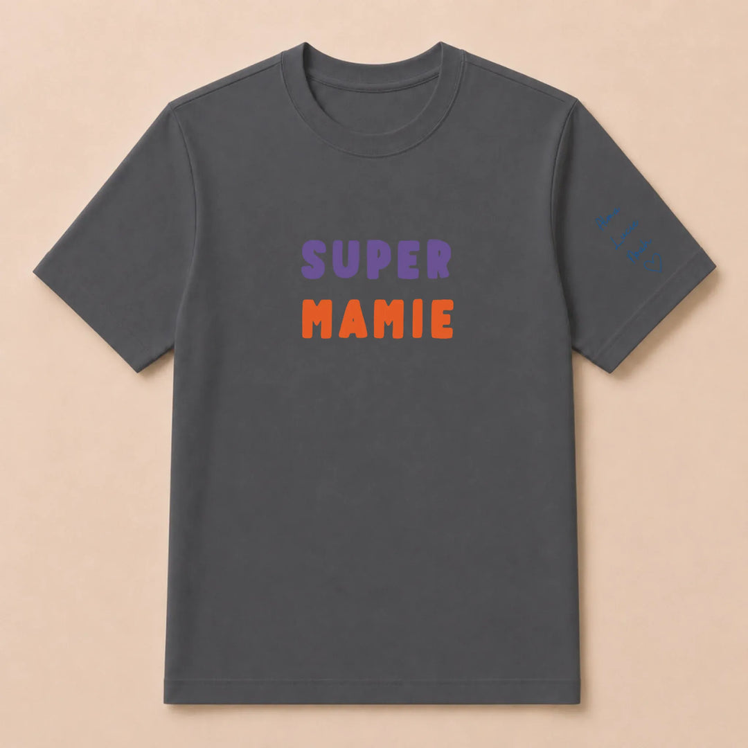 Sweat Super Mamie T-shirt / Gris Foncé / S