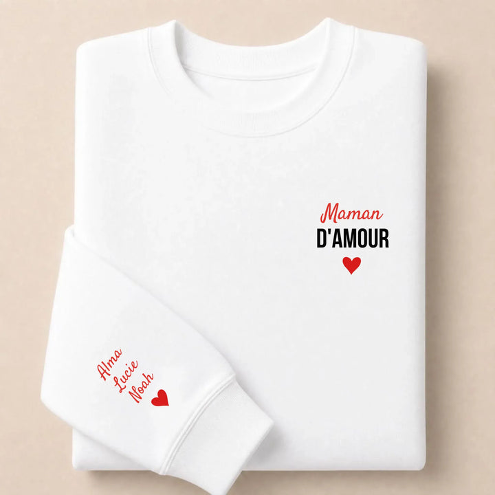 Pull maman d'amour Sweatshirt / Blanc / S