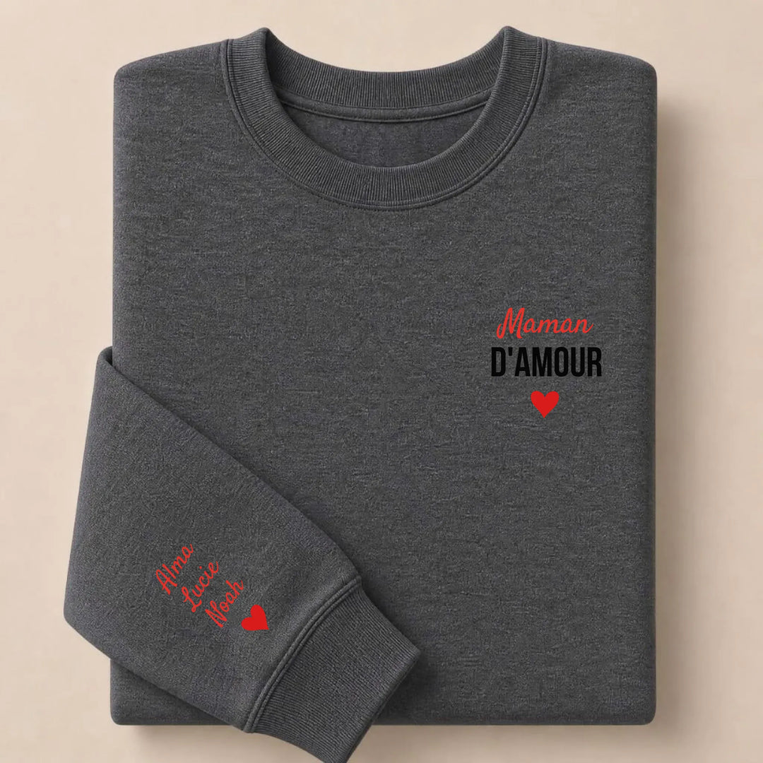 Pull maman d'amour Sweatshirt / Gris Foncé / S