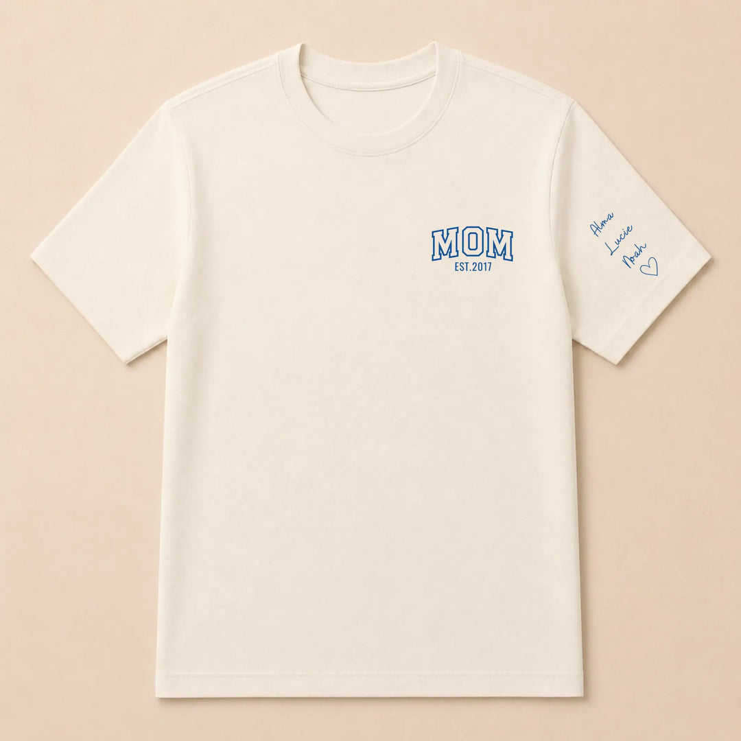 Pull personnalisé Brodé- MOM avec prénoms