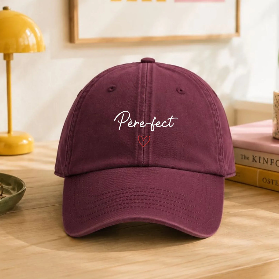 Casquette Personnalisée Brodée - Père-fect Casquette broderie | Beechfield B655 / Rouge / ONESIZE