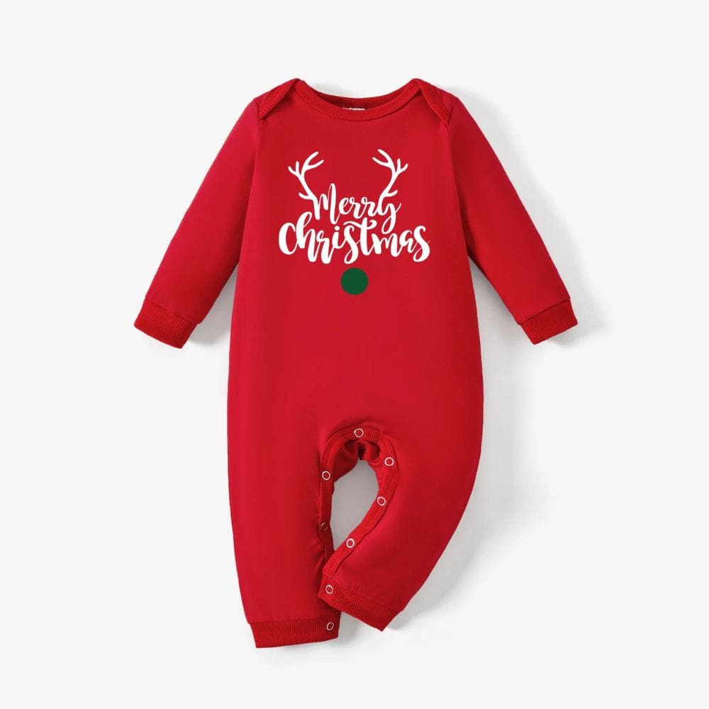 Pull De Noel bébé Et Parents Red / Babé 3-6M