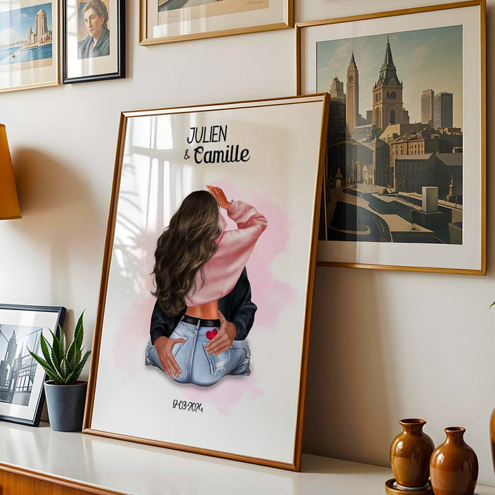 Affiche couple amoureux