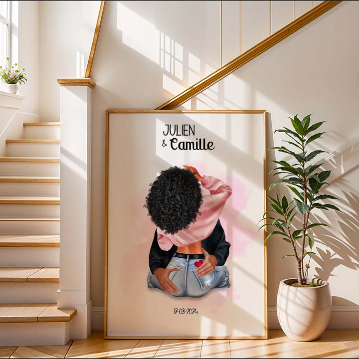 Affiche couple amoureux