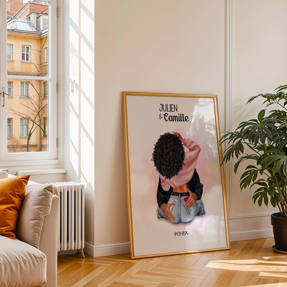 Affiche couple amoureux