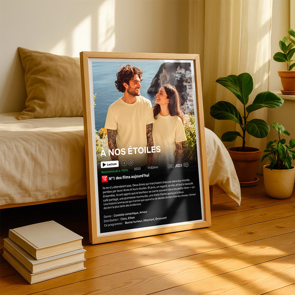 Affiche Netflix Couple Personnalisée