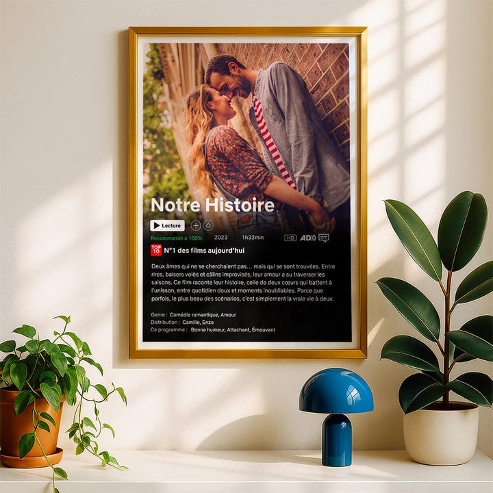 Affiche Netflix Couple Personnalisée