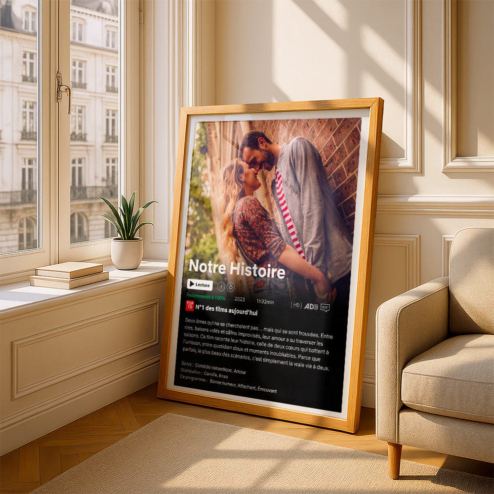 Affiche Netflix Couple Personnalisée