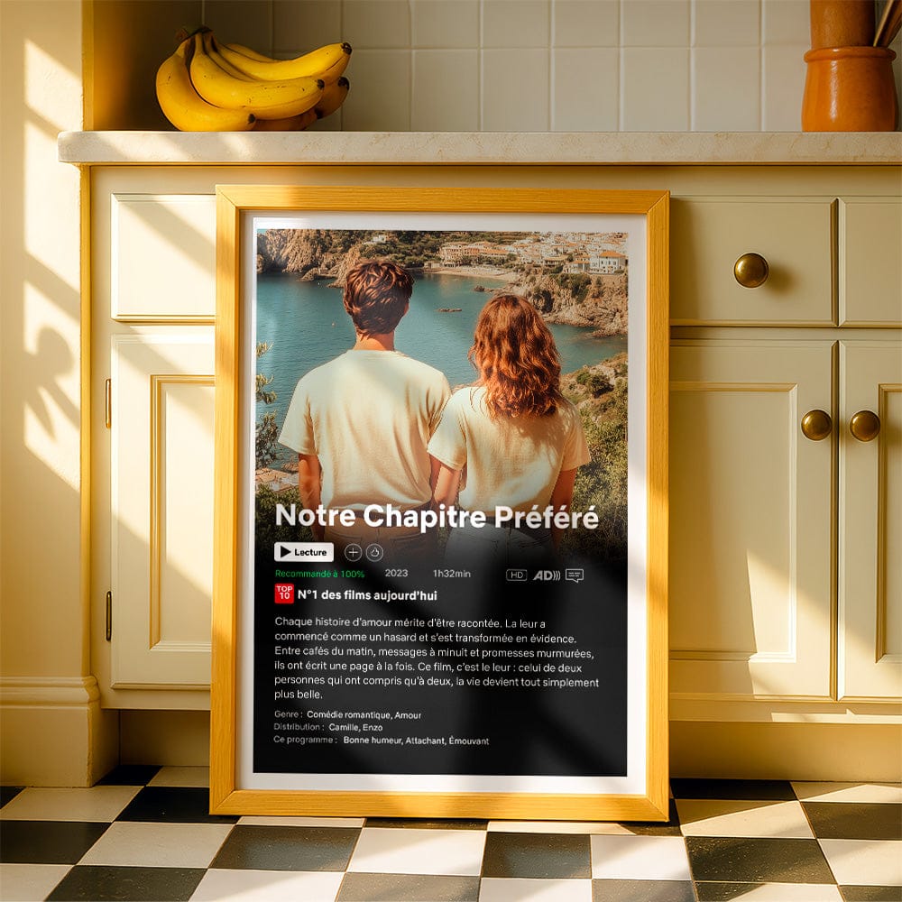 Affiche Netflix Couple Personnalisée