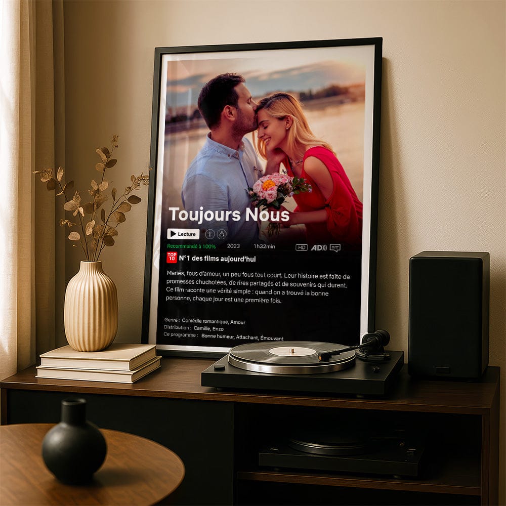 Affiche Netflix Couple Personnalisée