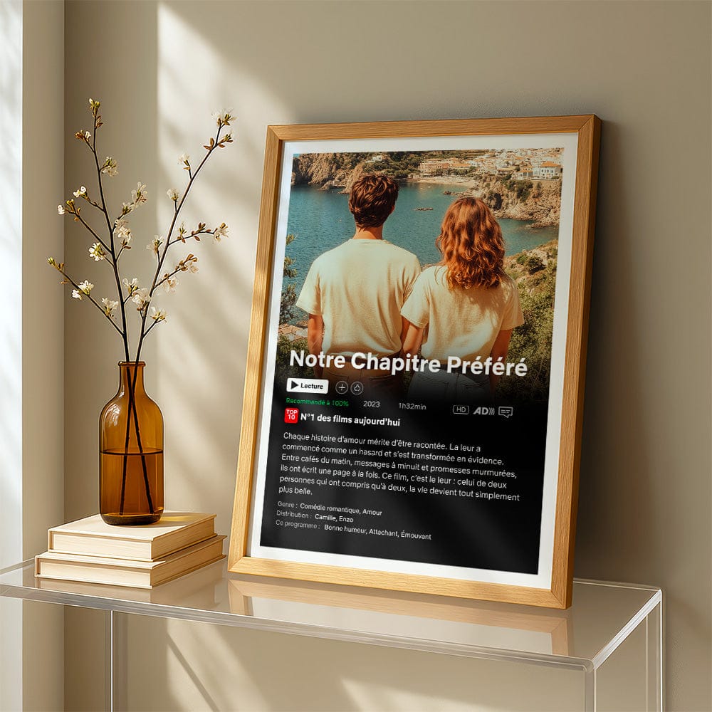 Affiche Netflix Couple Personnalisée