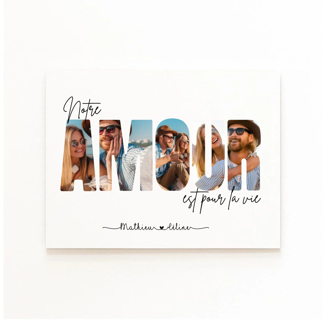 Affiche Notre Amour Affiche Paysage / Poster sans cadre / A4 21x29.7 cm