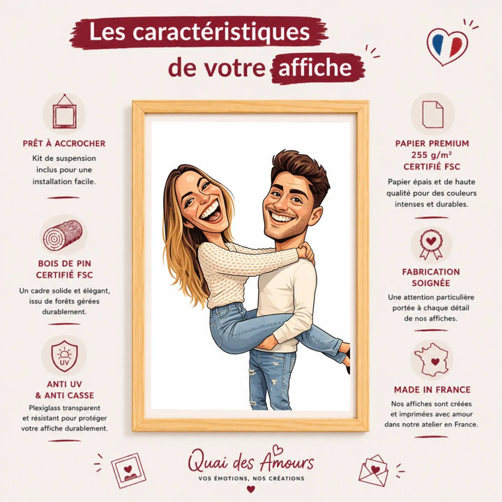 Affiche caricature Personnalisée