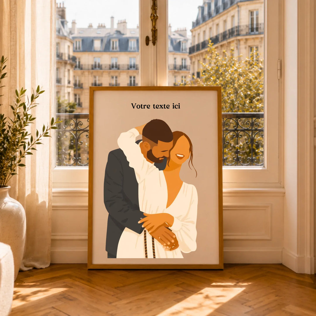 Affiche Illustration Couple