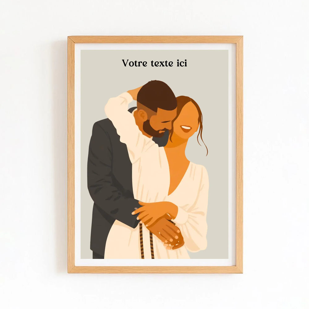 Affiche Illustration Couple