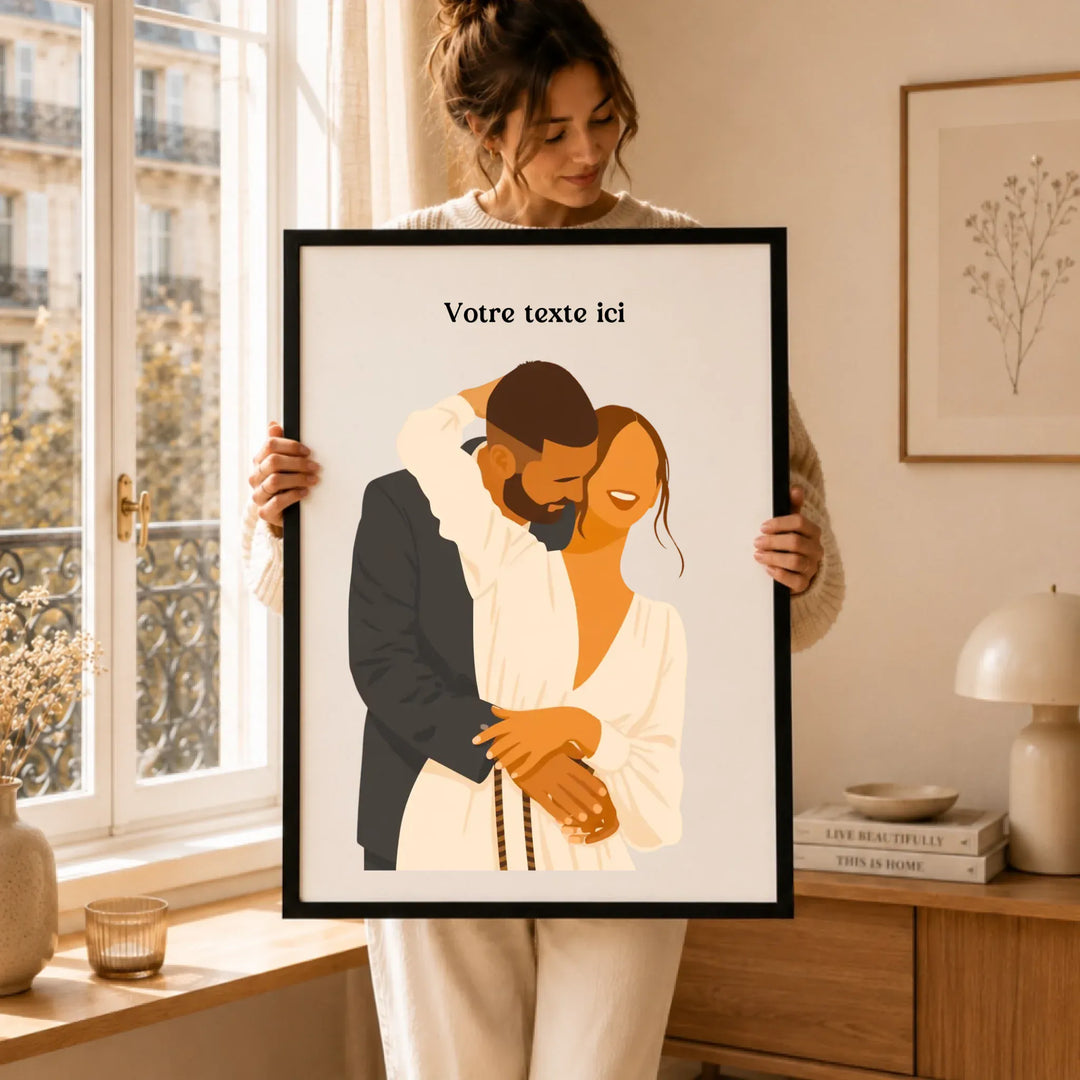 Affiche Illustration Couple