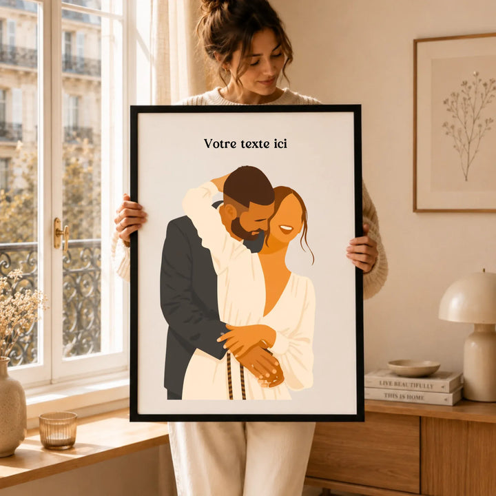 Affiche Illustration Couple