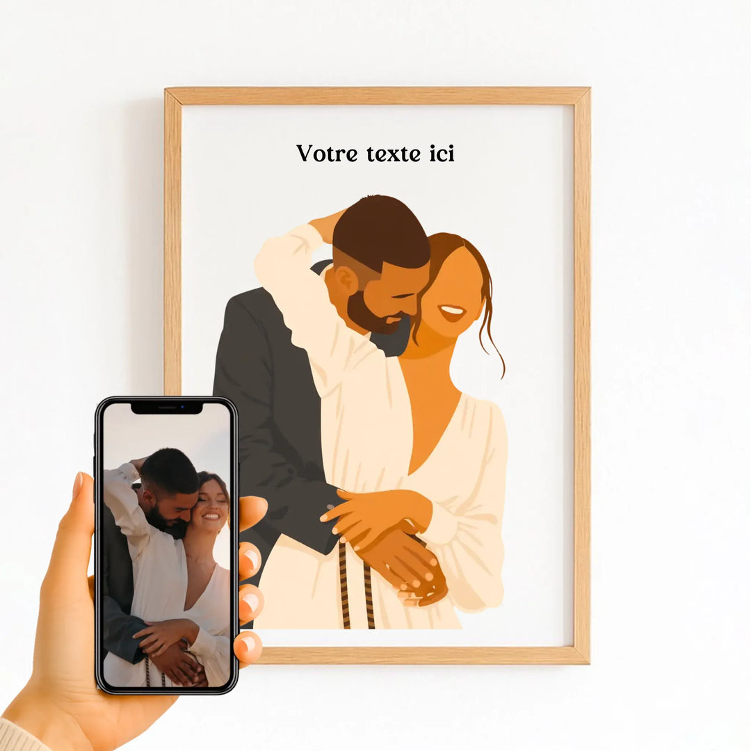 Affiche Illustration Couple