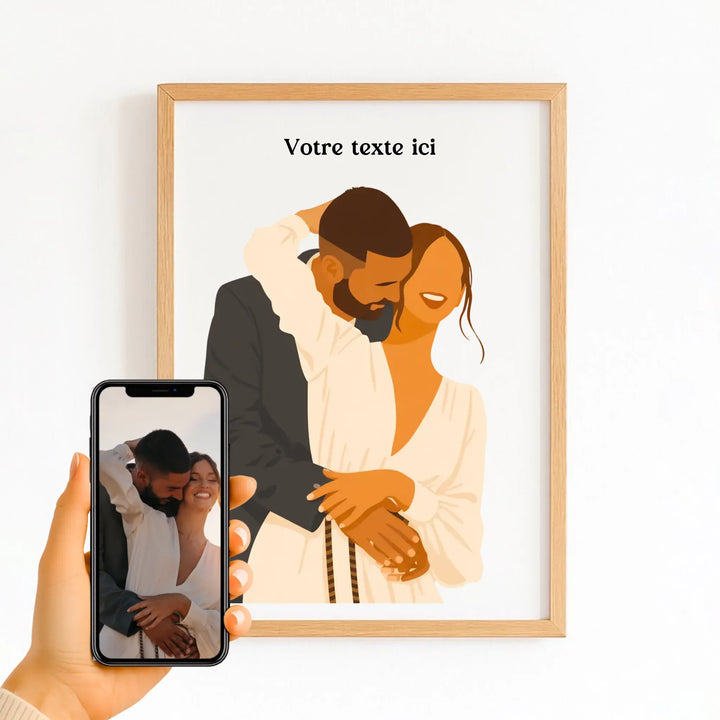 Affiche Illustration Couple