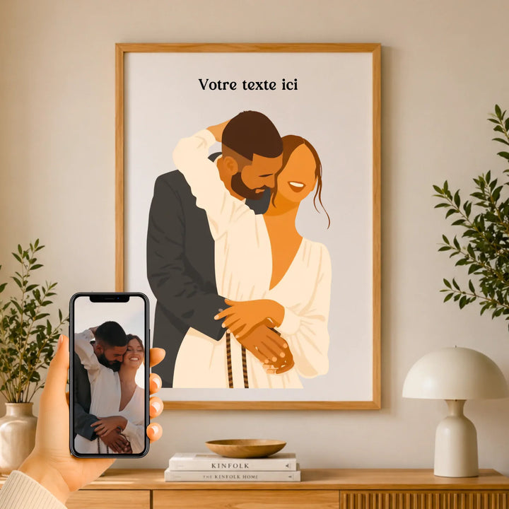 Affiche Illustration Couple