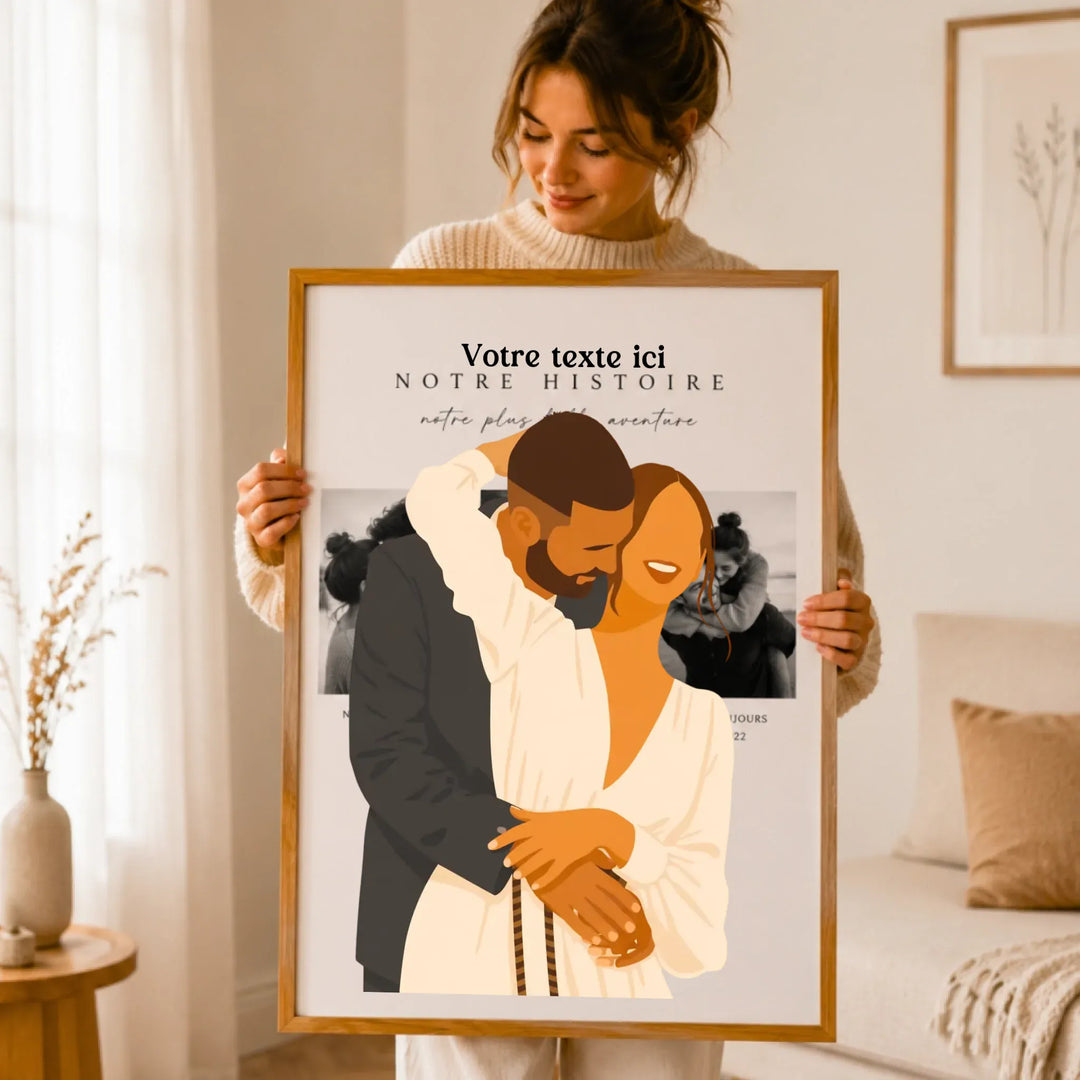 Affiche Illustration Couple