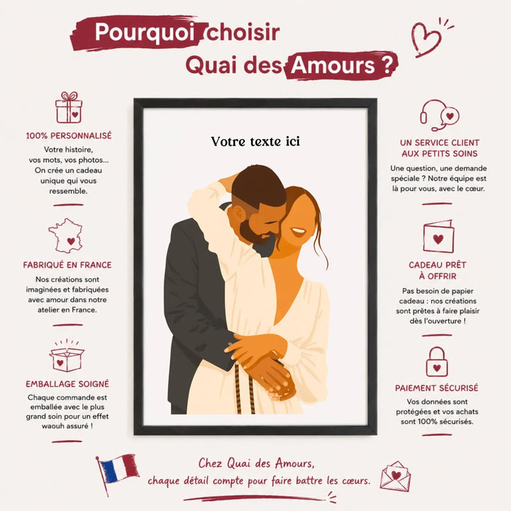 Affiche Illustration Couple