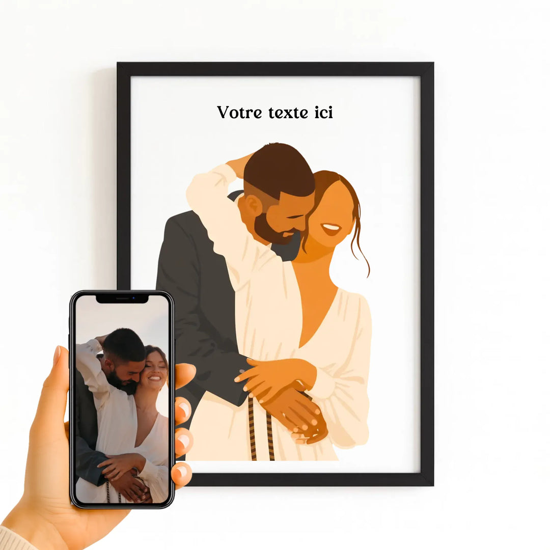 Affiche Illustration Couple