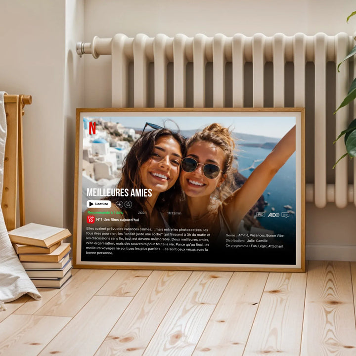 Affiche de Film Netflix personnalisée - Meilleures Amies