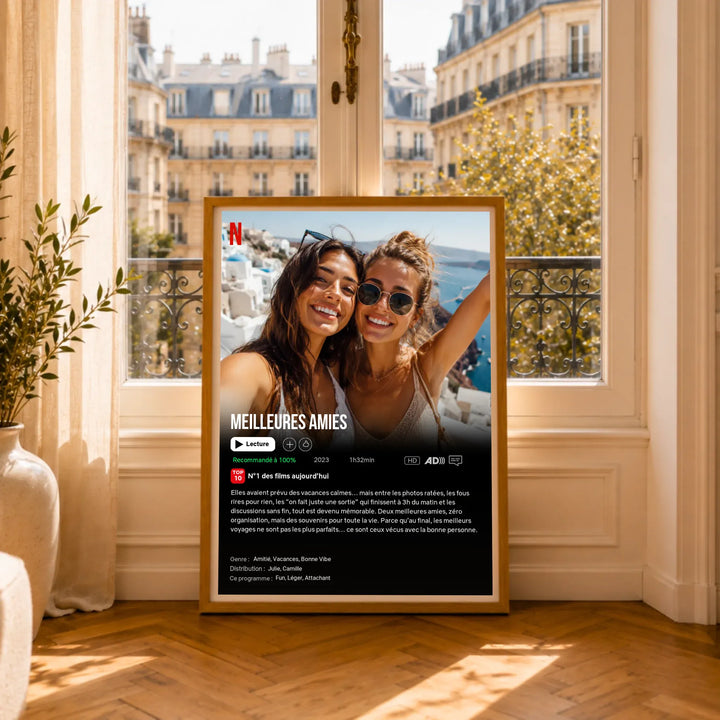 Affiche de Film Netflix personnalisée - Meilleures Amies