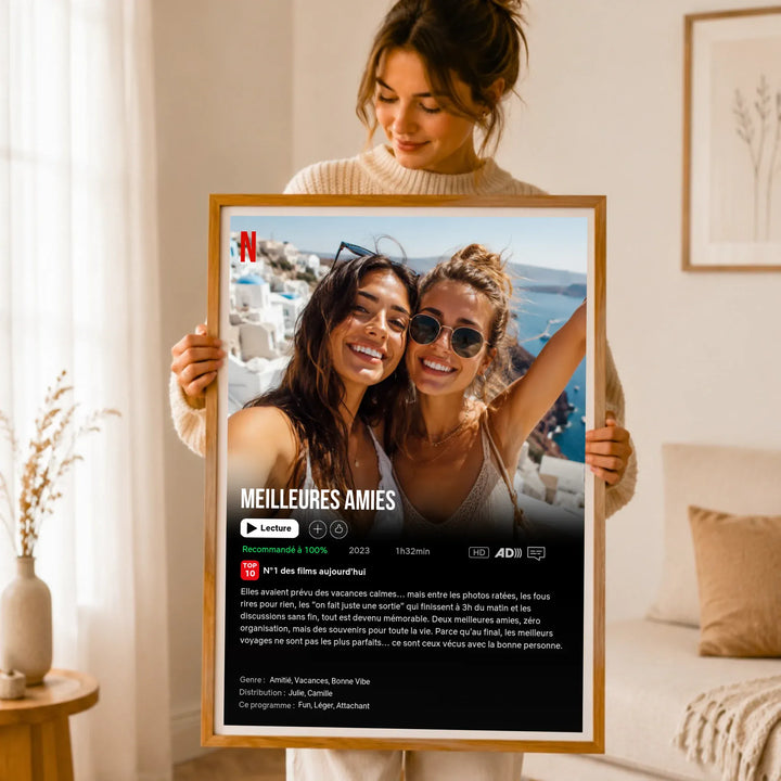 Affiche de Film Netflix personnalisée - Meilleures Amies