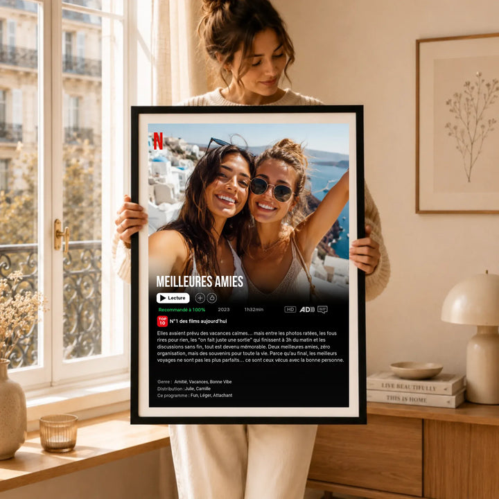 Affiche de Film Netflix personnalisée - Meilleures Amies