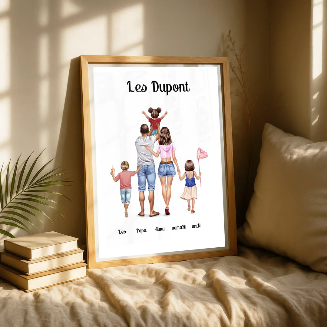 Affiche Famille été