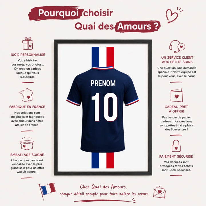 Affiche maillot équipe de France