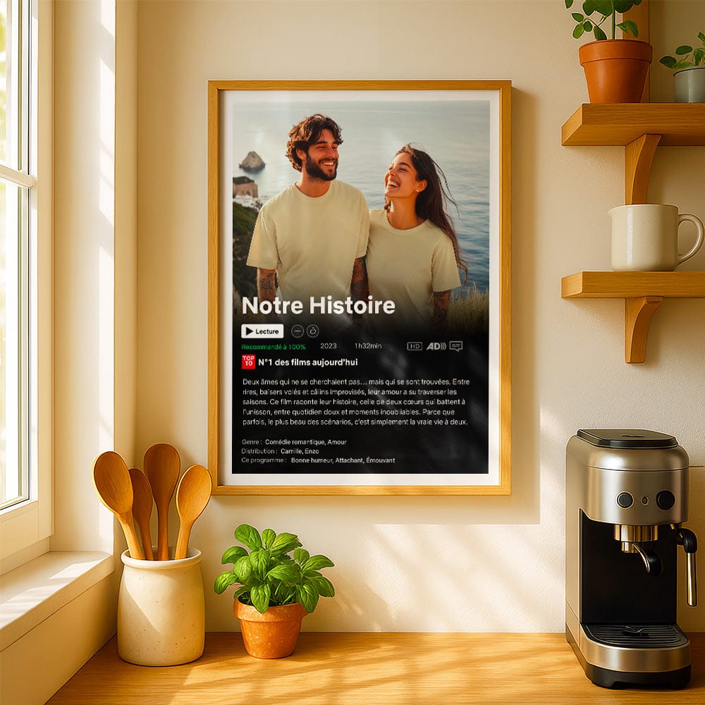 Affiche Netflix Cadeau Affiche Numérique / A4 - (21 x 29.7 cm)