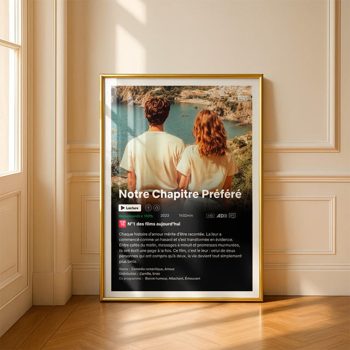 Affiche Netflix Couple Personnalisée