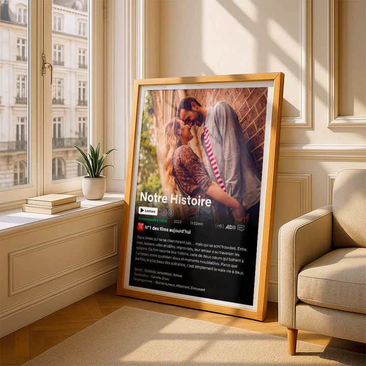 Affiche Netflix Couple Personnalisée