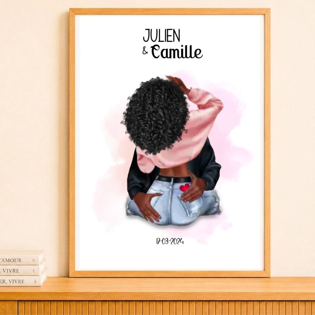 Affiche Personnalisée - Couple amoureux