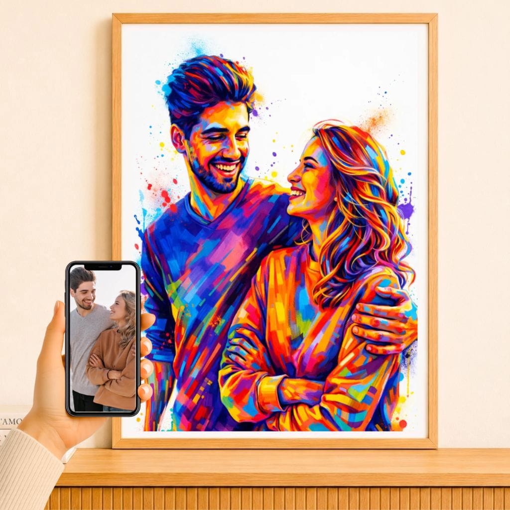 Affiche personnalisée - Couple photo