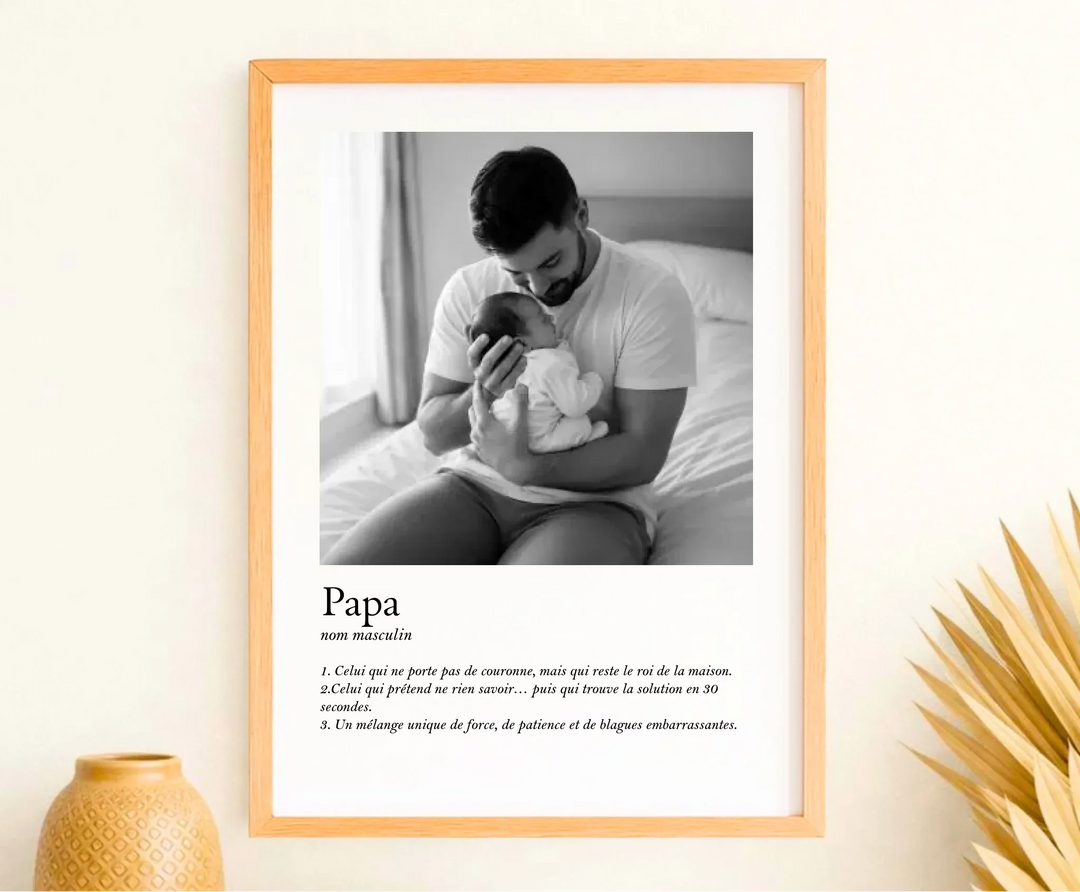 Affiche Définition Papa