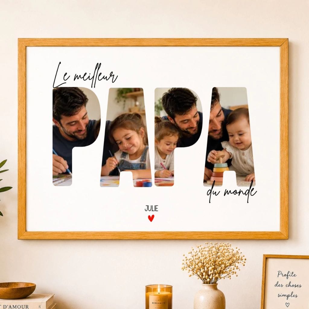 Affiche Personnalisée - Le Meilleur papa du monde