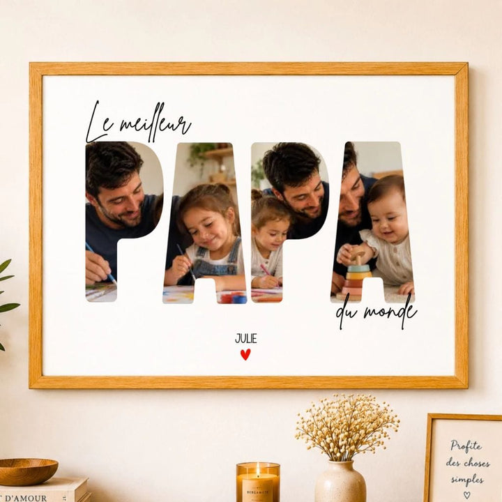 Affiche Personnalisée - Le Meilleur papa du monde